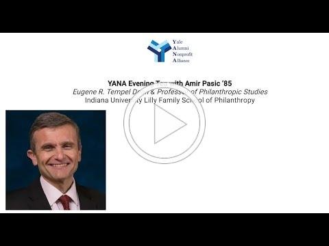 YANA Evening Tea: Amir Pasic ’85 (Dean, Indiana University School of Philanthropy)