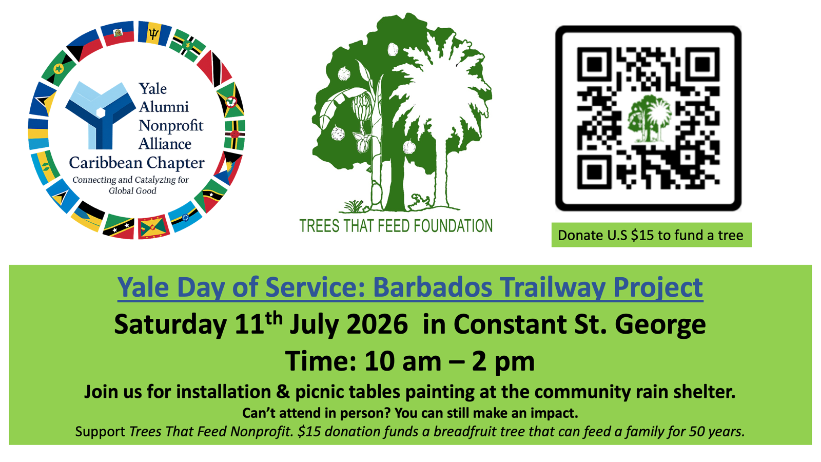 Yale Day Of Service Barbados Trailway Project